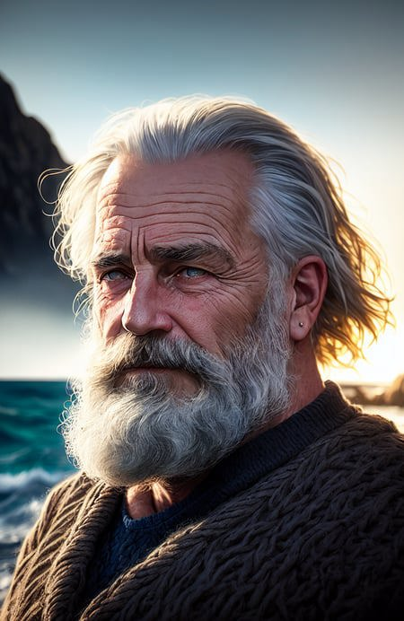 20221221112382-1513954142-award winning portrait photo of an older male medieval grizzled sailor in a knitted sweater with wrinkles on face, ocean, waves,.png